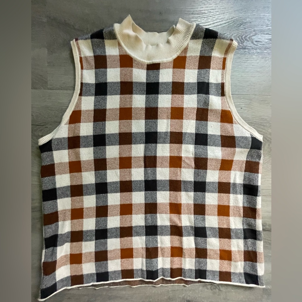 LOFT Outlet mock neck sleeveless sweater size XL